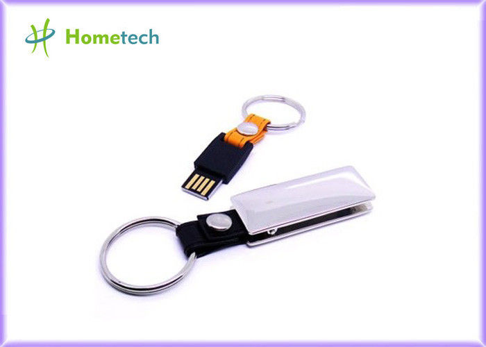 Βασική αλυσίδα 8GB USB 2.0 μαύρο ραβδί μνήμης δίσκων λάμψης δέρματος USB