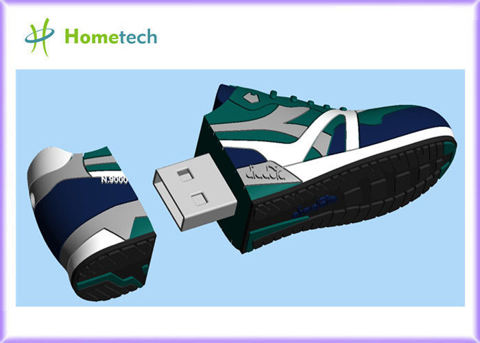 Προσαρμοσμένη πάνινο παπούτσι μεταφορά αρχείων Drive λάμψης USB, εξατομικευμένα υπαίθρια αθλητικά παπούτσια Drive λάμψης