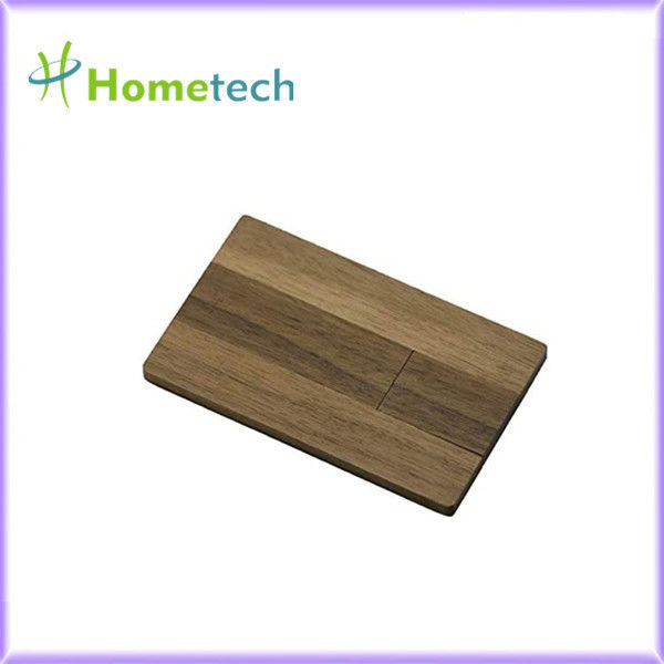 Ξύλινο ραβδί μνήμης Drive λάμψης καρτών USB 2,0 ξύλων καρυδιάς
