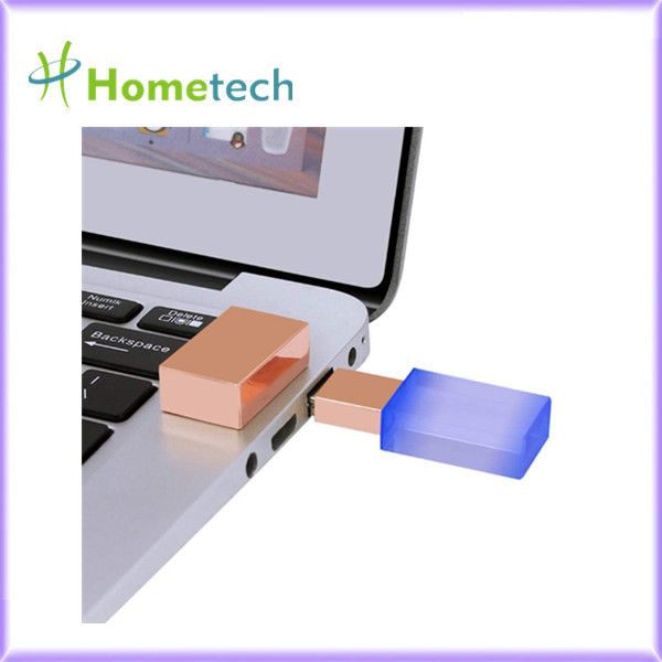 Διαφανές Drive λάμψης κρυστάλλου USB USB 2,0 32GB