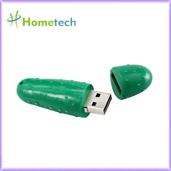 Μορφή USB 2,0 αγγουριών πράσινο χρώμα Drive 8GB λάμψης μνήμης