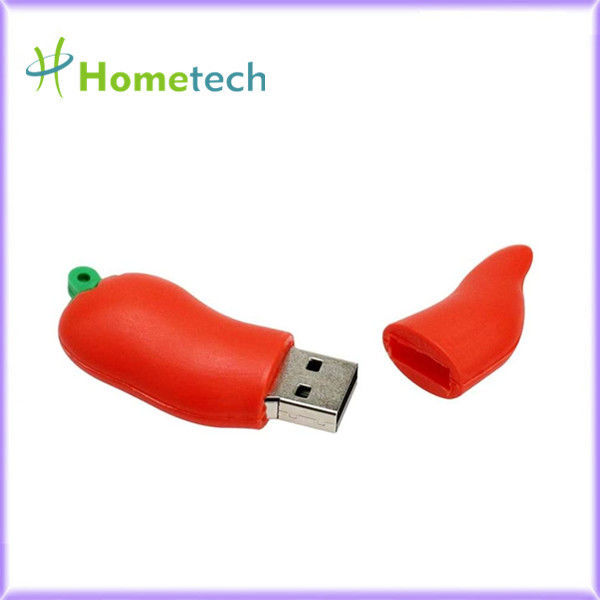 Διαμορφωμένο Drive μανδρών PVC 32GB USB τσίλι πιπέρι για το δώρο προώθησης