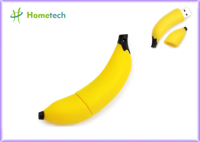 Χαριτωμένη μπανάνα Drive 4GB 8GB λάμψης σχεδίου USB 2,0 φρούτων που διαμορφώνεται για το προωθητικό δώρο