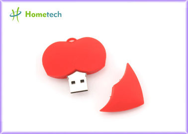 Το Drive λάμψης καρδιών 1GB USB PVC, 2.0 κολλά το δίσκο λάμψης συνήθειας USB