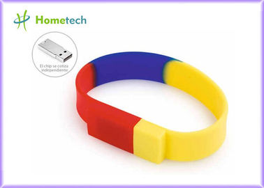 Εύκαμπτο μοναδικό Wrisband USB λάμψης ραβδί μνήμης Usb σιλικόνης Drive προωθητικό