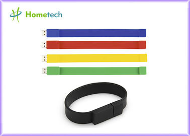 Drive 1 έτος Guarante λάμψης Wristband USB λαστιχένιων ζωνών βραχιολιών σιλικόνης