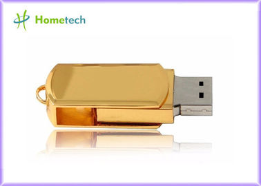 Ο χρυσός χαράσσει τις προωθητικές κινήσεις usb λογότυπων 1gb/2gb/4gb/8gb/16gb/32gb/64gb