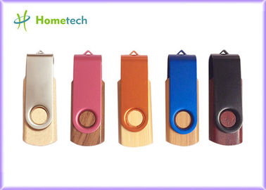 Στροφέας & ξύλινο USB Drive λάμψης συστροφής pendrive 512MB/1GB/2GB για το σημειωματάριο