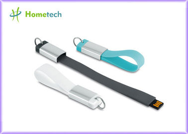 Αδιάβροχη σιλικόνη Wristband Usb 2,0 ραβδί μνήμης, λογότυπο συνήθειας Drive 4gb 32gb μανδρών λάμψης