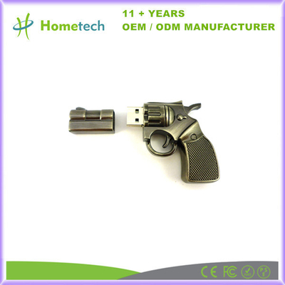 Προσαρμοσμένο Smart Fancy Gun Toy σχήμα USB 2.0 Flash Drive Μεταλλικός Pendrive 8GB