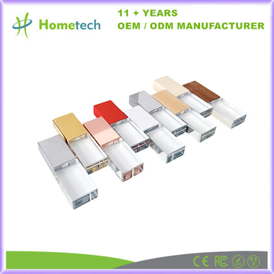 Προσαρμοσμένο 3D Laser Logo Metal USB Stick 8GB Crystal USB Flash Drive 3.0
