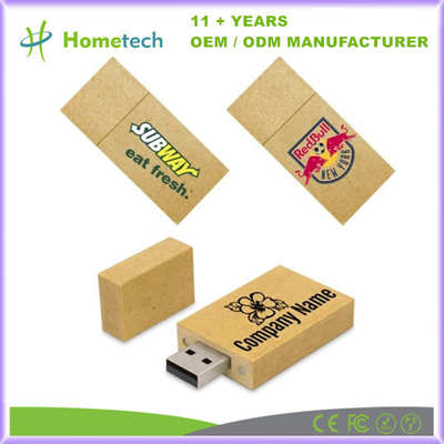 Προσαρμοσμένο ξύλινο USB flash drive με χωρητικότητα από 8GB έως 256GB A Grade Chips