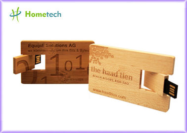 Ξύλινη κίνηση 4GB 8GB, ραβδί Pendrive λάμψης usb λογότυπων χάραξης συνήθειας μνήμης