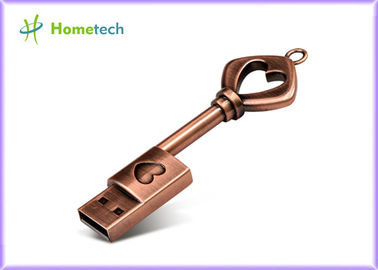 64GB/βασικά Drive ραβδιών μνήμης Drive USB 2,0 Pendrive λάμψης καρδιών χαλκού μετάλλων 32GB
