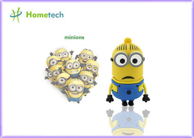 Ραβδί 64MB μνήμης συνήθειας USB Minions - μαλακό πλαστικό υλικό ικανότητας 128GB