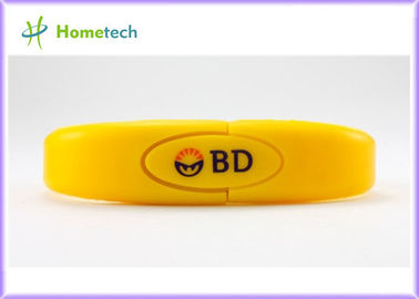 16GB μονάδες δίσκου λάμψης εκτύπωσης USB Drive 2.0/λογότυπο λάμψης Wristband USB δώρων προώθησης