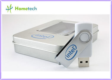 Προωθητικό ραβδί συστροφής USB μετάλλων με την ελεύθερη εκτύπωση λογότυπων