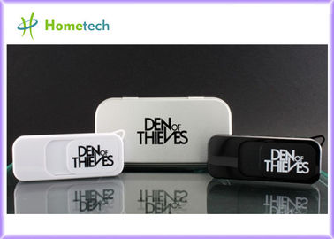 Πολύ δημοφιλές πλαστικό 1GB Drive λάμψης USB με το λογότυπο συνήθειας, πλαστική μάνδρα ραβδιών USB