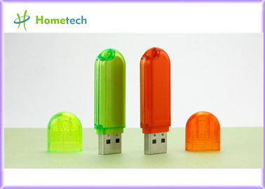 Μπλε, πλαστικό USB Drive λάμψης μανδρών πτυχών Drive αστραπιαίας σκέψης USB με Keychain για το δώρο