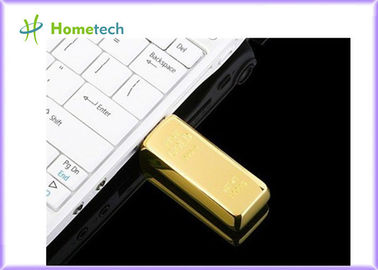 Προωθητικά δώρων Drive λάμψης ΜΑΝΔΡΩΝ USB Drive αντίχειρων φραγμών μετάλλων χρυσά