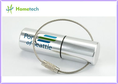 Προωθητικό ραβδί Drive USB αντίχειρων μετάλλων 8GB USB δώρων με το μπρελόκ