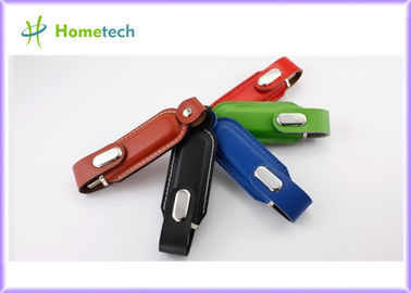 4GB δίσκος USB 2.0 λάμψης δέρματος USB στροφέων τυποποιημένη ΜΆΝΔΡΑ δέρματος USB