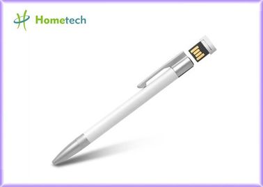 Το μαύρο/άσπρο Drive 16GB USB 2,0 μανδρών υψηλής ταχύτητας Ballpoint προσάρμοσε το μέταλλο Mateial