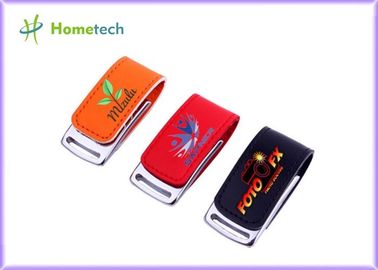 Drive Pendrive 16GB 32GB 64GB λάμψης ραβδιών μνήμης δέρματος USB λογότυπων πελατών