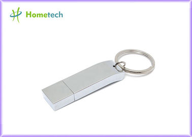 Ασημένιος τύπος διεπαφών Drive USB 2,0 αντίχειρων μετάλλων 16GB/32 ΜΒ για τα επιχειρησιακά δώρα σας