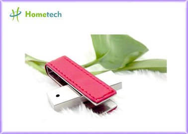Ραβδιά συστροφής USB δέρματος/μετάλλων εξατομικεύσιμα με τη σφράγιση λογότυπων