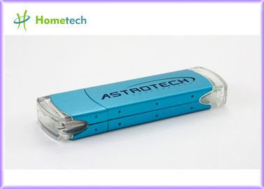 Πραγματικό Drive λάμψης ικανότητας πλαστικό USB, μπλε USB Drive λάμψης κρυπτογράφησης