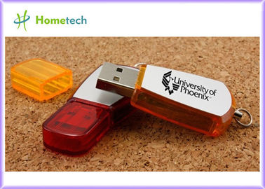Κόκκινη πλαστική εξατομικευμένη usb κίνηση λάμψης, προσαρμοσμένα γραφείο usb κλειδιά