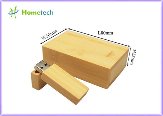 Ξύλινο USB λογότυπων συνήθειας Drive 32GB 4GB 8GB 16GB λάμψης μπαμπού για την έξυπνη συσκευή