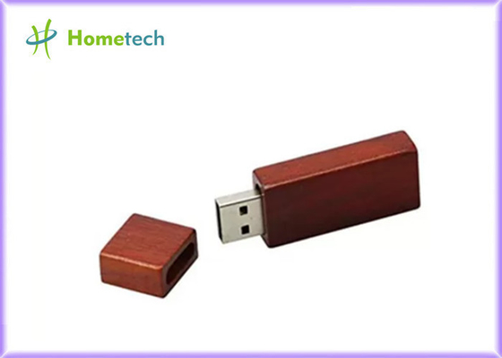 Κόκκινη ξύλινη USB 3,0 16GB κίνηση λάμψης υψηλής ταχύτητας ορθογωνίων