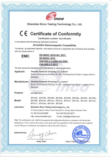 Κίνα Shenzhen Hometech Technology Co., Limited Πιστοποιήσεις